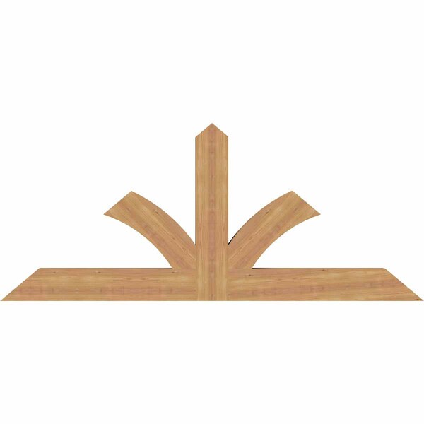 Ekena Millwork Richland Timber Gable Bracket, Western Red Cedar, 72"W x 30"H x 3 1/2"D x 5 1/2"F, 10/12 Pitch GBW072X30X0406RIC00SWR - main